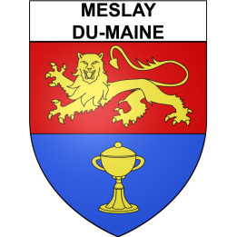 Stickers coat of arms Meslay-du-Maine adhesive sticker