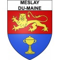 Pegatinas escudo de armas de Meslay-du-Maine adhesivo de la etiqueta engomada