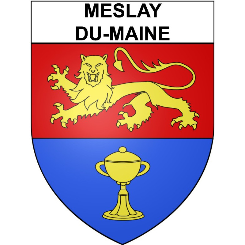 Stickers coat of arms Meslay-du-Maine adhesive sticker