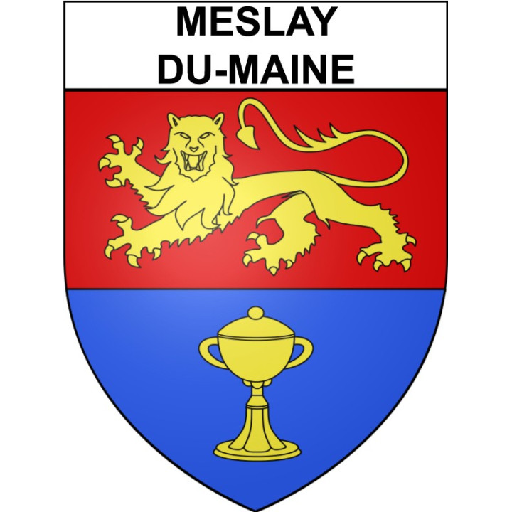 Meslay-du-Maine 53 ville Stickers blason autocollant adhésif