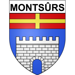 Montsûrs 53 ville Stickers blason autocollant adhésif