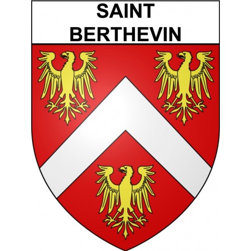 Saint-Berthevin Sticker wappen, gelsenkirchen, augsburg, klebender aufkleber