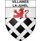 Stickers coat of arms Villaines-la-Juhel adhesive sticker