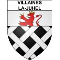 Stickers coat of arms Villaines-la-Juhel adhesive sticker