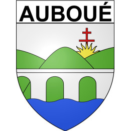 Stickers coat of arms Auboué adhesive sticker