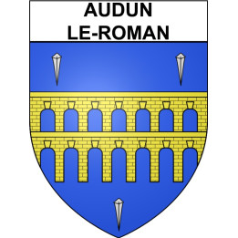 Audun-le-Roman Sticker wappen, gelsenkirchen, augsburg, klebender aufkleber