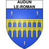 Audun-le-Roman Sticker wappen, gelsenkirchen, augsburg, klebender aufkleber
