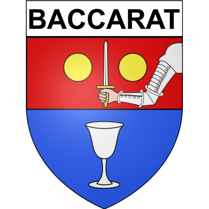 Stickers coat of arms Baccarat adhesive sticker