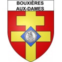 Pegatinas escudo de armas de Bouxières-aux-Dames adhesivo de la etiqueta engomada
