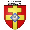 Pegatinas escudo de armas de Bouxières-aux-Dames adhesivo de la etiqueta engomada