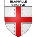 Blainville-sur-l'Eau Sticker wappen, gelsenkirchen, augsburg, klebender aufkleber