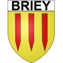 Briey Sticker wappen, gelsenkirchen, augsburg, klebender aufkleber
