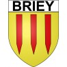 Briey Sticker wappen, gelsenkirchen, augsburg, klebender aufkleber