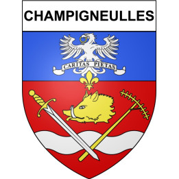 Champigneulles Sticker wappen, gelsenkirchen, augsburg, klebender aufkleber