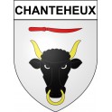 Chanteheux 54 ville Stickers blason autocollant adhésif