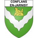Conflans-en-Jarnisy Sticker wappen, gelsenkirchen, augsburg, klebender aufkleber