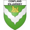 Conflans-en-Jarnisy Sticker wappen, gelsenkirchen, augsburg, klebender aufkleber
