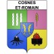 Pegatinas escudo de armas de Cosnes-et-Romain adhesivo de la etiqueta engomada