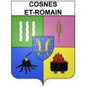 Cosnes-et-Romain Sticker wappen, gelsenkirchen, augsburg, klebender aufkleber