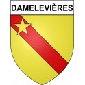 Pegatinas escudo de armas de Damelevières adhesivo de la etiqueta engomada