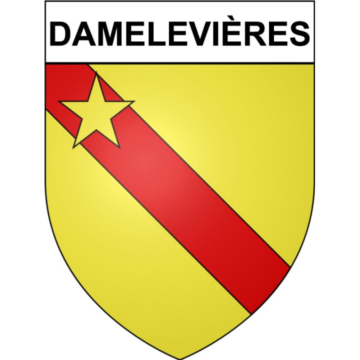 Damelevières 54 ville Stickers blason autocollant adhésif