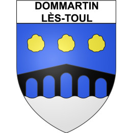 Dommartin-lès-Toul Sticker wappen, gelsenkirchen, augsburg, klebender aufkleber