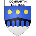 Pegatinas escudo de armas de Dommartin-lès-Toul adhesivo de la etiqueta engomada