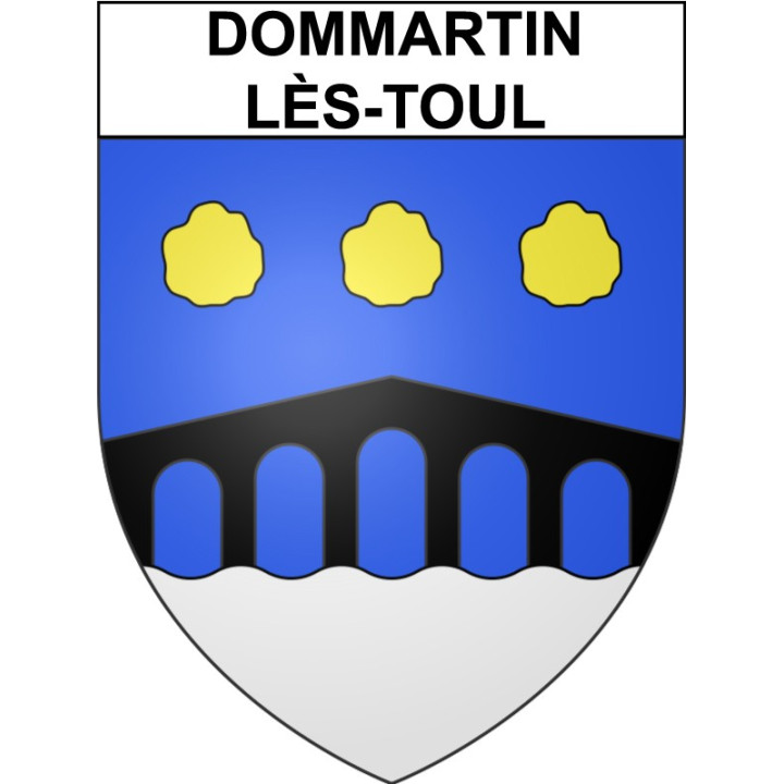 Stickers coat of arms Dommartin-lès-Toul adhesive sticker