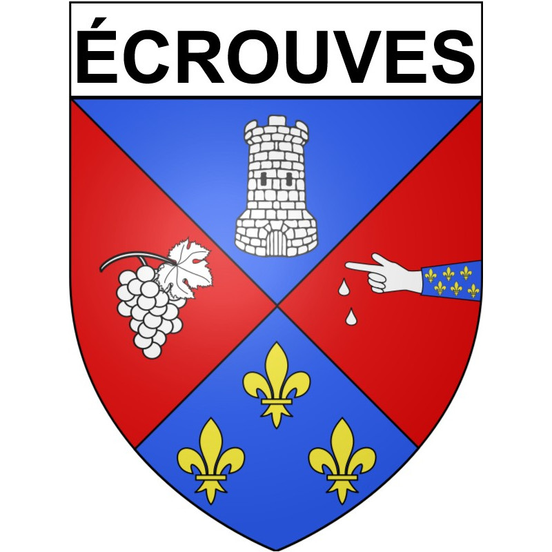 Stickers coat of arms écrouves adhesive sticker