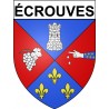 Pegatinas escudo de armas de écrouves adhesivo de la etiqueta engomada