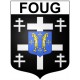 Adesivi stemma Foug adesivo