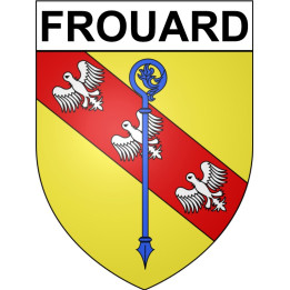 Frouard Sticker wappen, gelsenkirchen, augsburg, klebender aufkleber