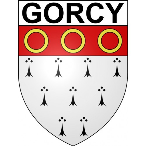 Gorcy 54 ville Stickers blason autocollant adhésif