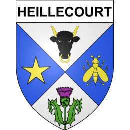 Heillecourt 54 ville Stickers blason autocollant adhésif