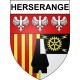 Herserange Sticker wappen, gelsenkirchen, augsburg, klebender aufkleber