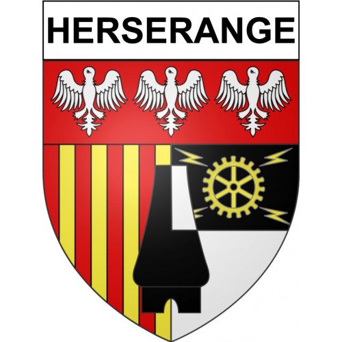 Herserange Sticker wappen, gelsenkirchen, augsburg, klebender aufkleber