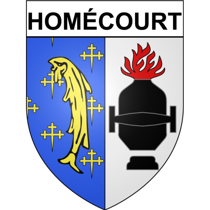 Homécourt Sticker wappen, gelsenkirchen, augsburg, klebender aufkleber