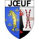 Pegatinas escudo de armas de Jœuf adhesivo de la etiqueta engomada