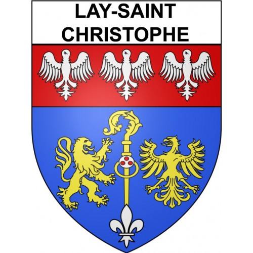 Adesivi stemma Lay-Saint-Christophe adesivo