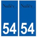 54 Nancy-logo-aufkleber typenschild aufkleber stadt