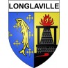 Longlaville Sticker wappen, gelsenkirchen, augsburg, klebender aufkleber