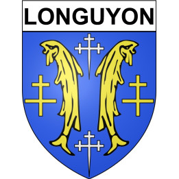 Longuyon Sticker wappen, gelsenkirchen, augsburg, klebender aufkleber
