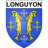 Longuyon Sticker wappen, gelsenkirchen, augsburg, klebender aufkleber