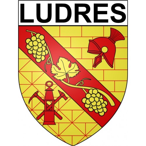 Ludres 54 ville Stickers blason autocollant adhésif