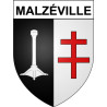 Pegatinas escudo de armas de Malzéville adhesivo de la etiqueta engomada