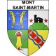 Pegatinas escudo de armas de Mont-Saint-Martin adhesivo de la etiqueta engomada