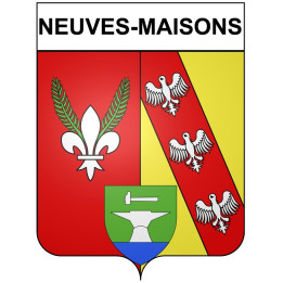 Neuves-Maisons Sticker wappen, gelsenkirchen, augsburg, klebender aufkleber