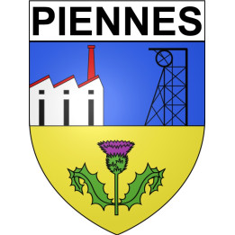 Piennes Sticker wappen, gelsenkirchen, augsburg, klebender aufkleber