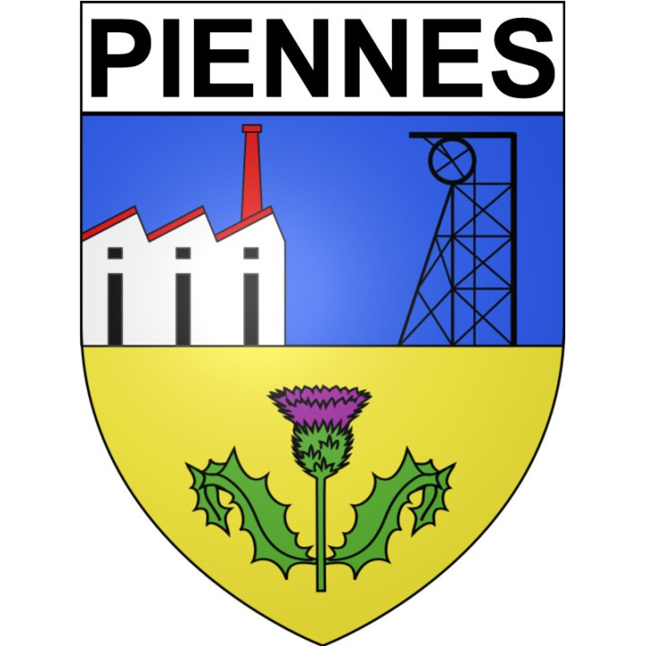 Piennes Sticker wappen, gelsenkirchen, augsburg, klebender aufkleber