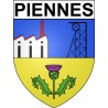 Piennes 54 ville Stickers blason autocollant adhésif